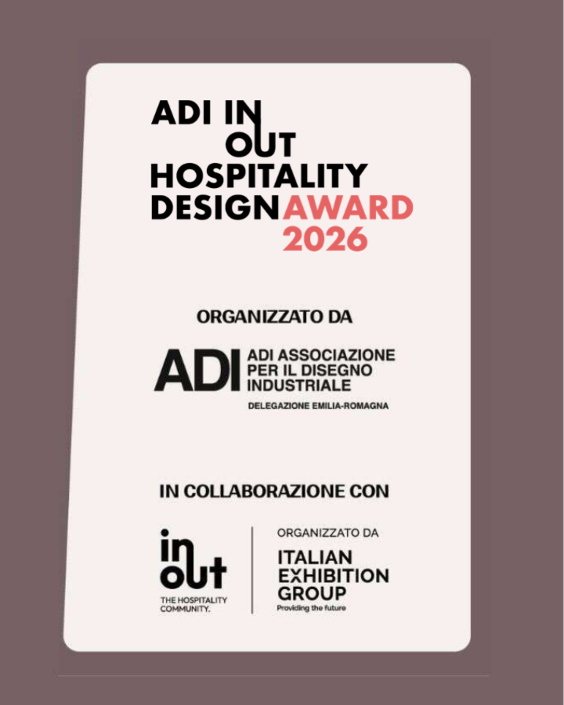 Il premio che celebra l'eccellenza nel design dedicato all'ospitalità
