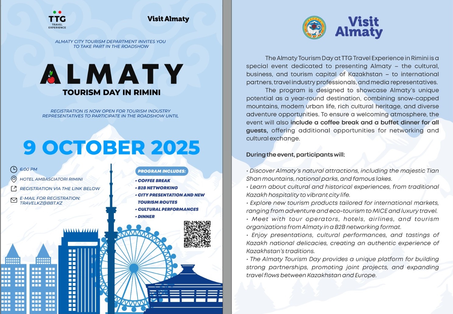 Giornata del turismo di Almaty a Rimini