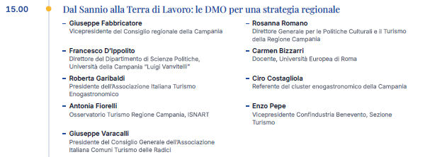 Dal Sannio alla Terra di Lavoro: le DMO per una strategia regionale