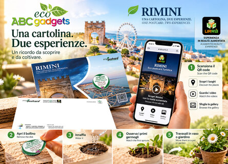 Eco-Postcard® Turistica – Cartolina con realtà aumentata e cuore germinabile